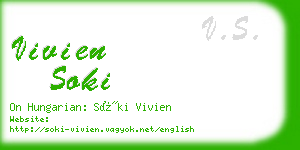 vivien soki business card